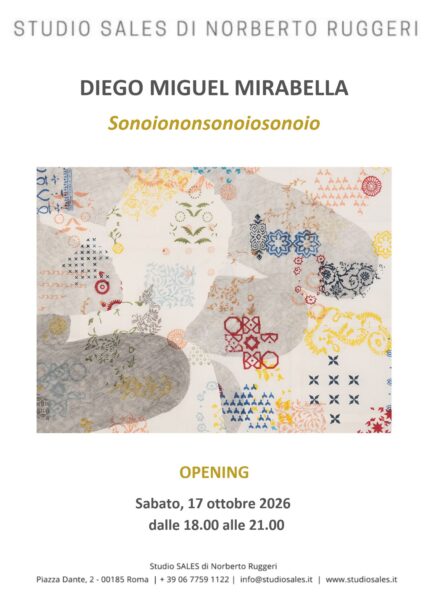 DMM - INVITO - mostra Sonoiononsonoiosonoio @ Studio SALES, 17ott26