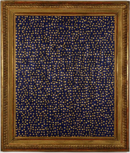 FF 008-25 Blu Notte Javablond, 2025, collage di carte di cioccolatini con cornice originale, cm116x99