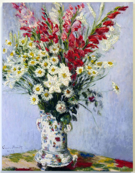 SA 002-24 Bouquet di gladioli gigli e margherite (da Claude Monet), 2024