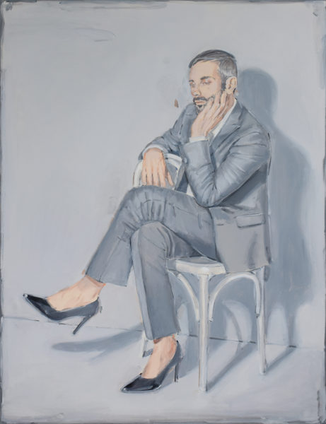 RBA 002-23 L'attesa, 2023, acrilico su tela, cm130x100 -LR