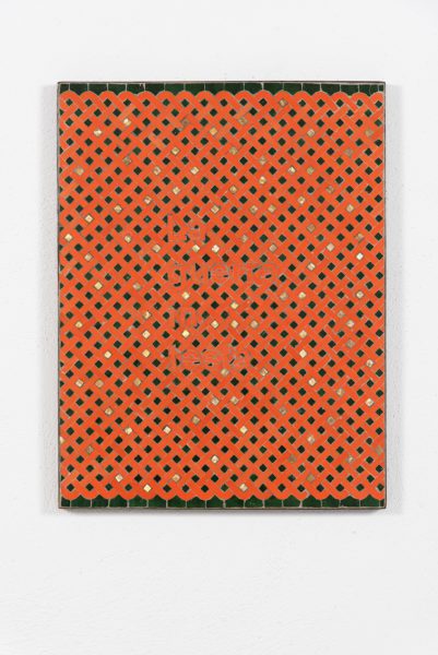 DMM 002-25 La guerra in testa, 2025, ceramica, lustro e ferro, cm60x46 -LR
