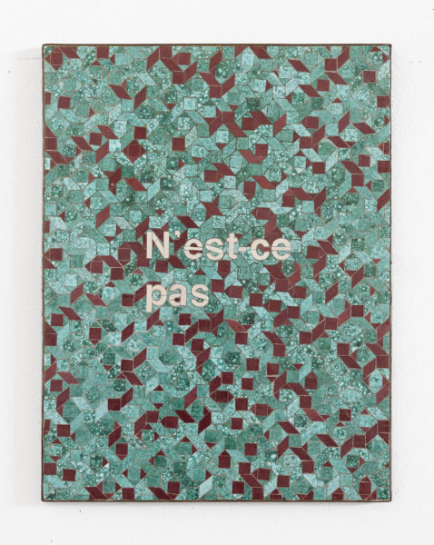 DMM 022-25 N'est-ce pas, 2025, ceramica e ferro,, cm60x46 -LR