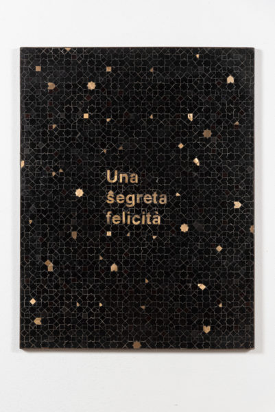 DMM 023-24 Una segreta felicità, 2024, ceramica e ferro, cm90x70 -LR