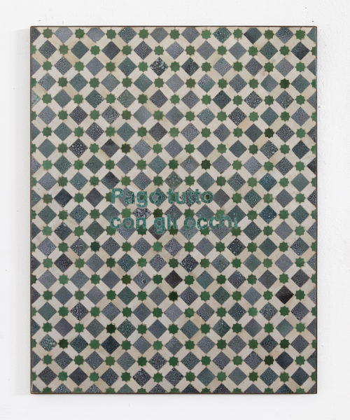 DMM 023-25 Pago tutto con gli occhi, 2025, ceramica e ferro, cm90x70 -LR